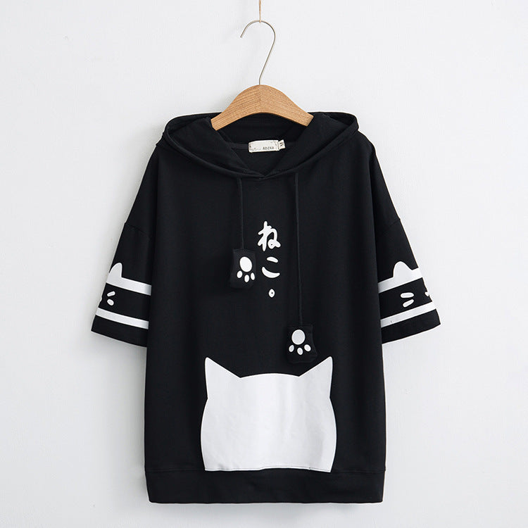 Draw line hoodie