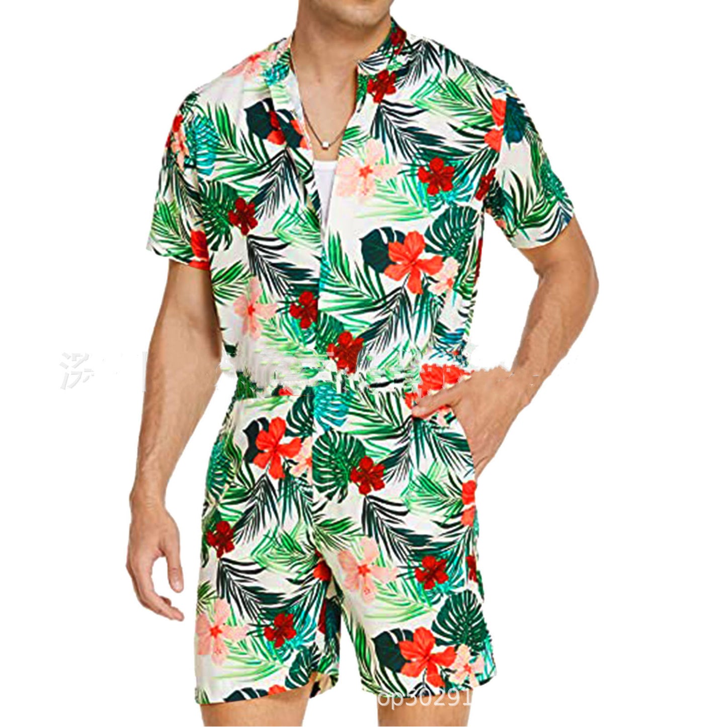 Casual Loose Digital Summer Beach Shorts Men