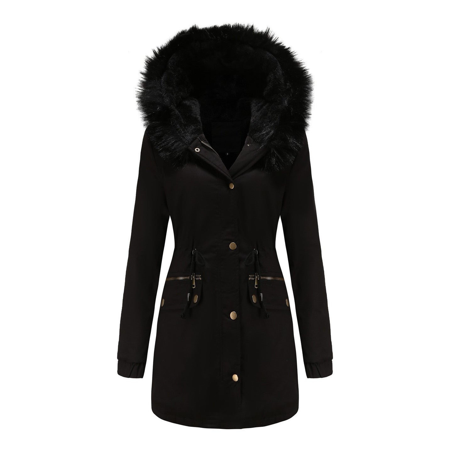 European Size Parka Workwear Cotton Coat Female