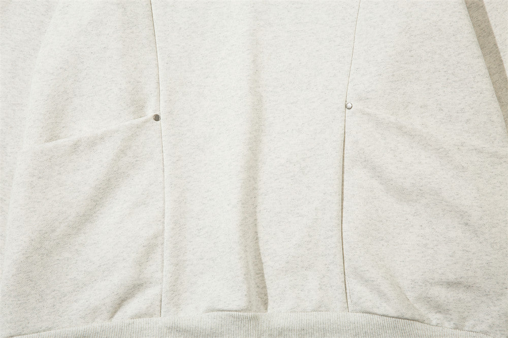 Simple Embroidery Letter Pullover Sweatshirt Men