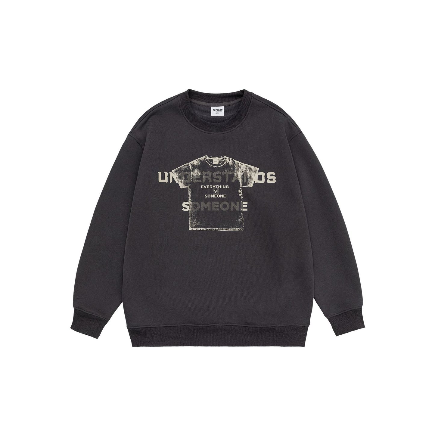 Design Sense Printed Crew Neck Sweatshirt Men