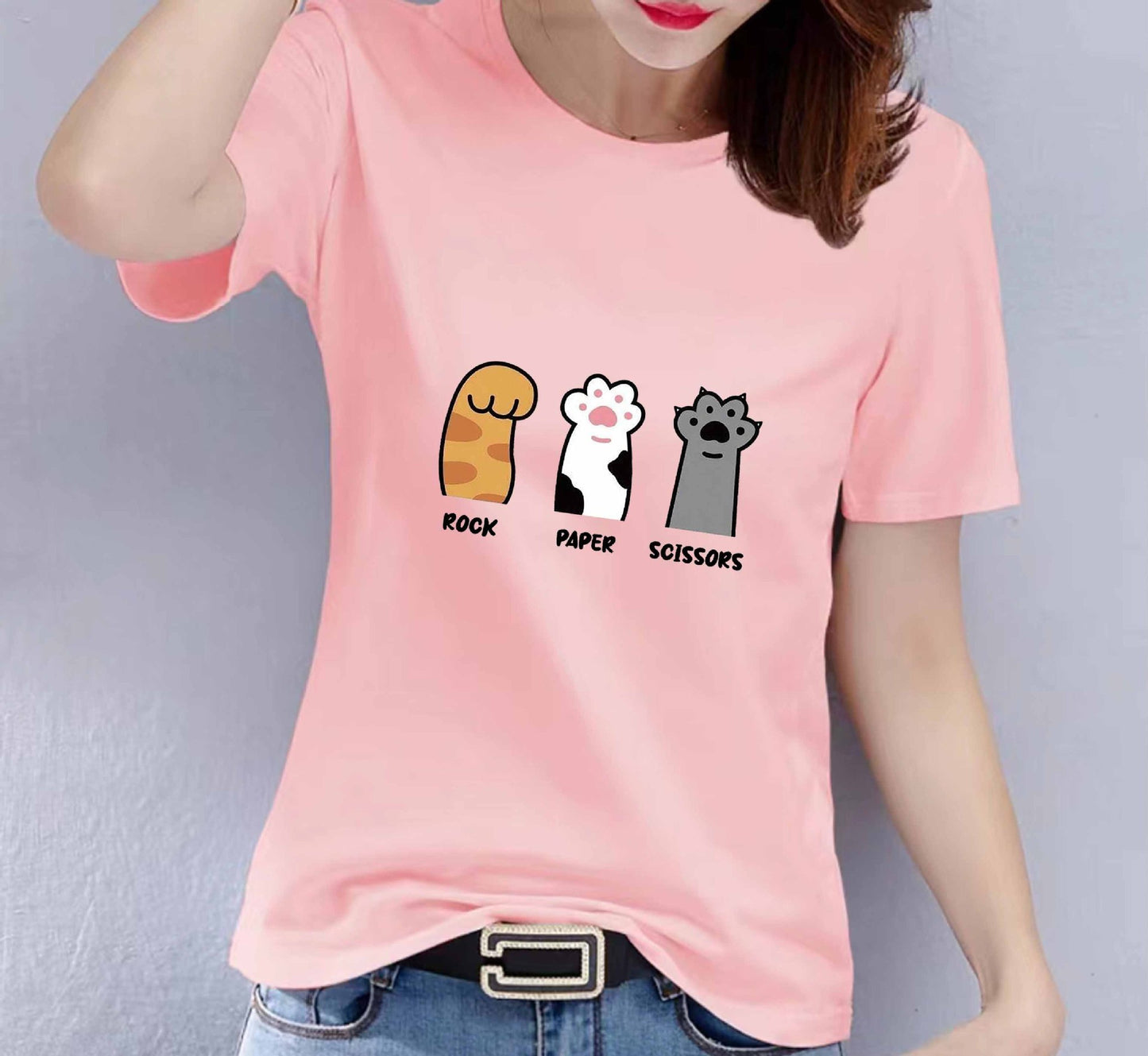 Loose Short Sleeve Casual T-shirt Plus Size Unisex Wear
