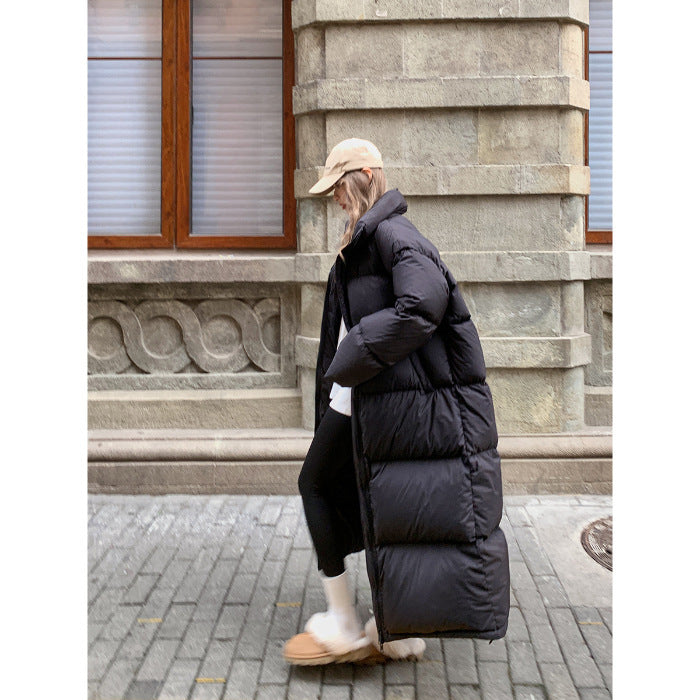 Plus Size Loose Long Versatile Parka Cotton Coat Jacket