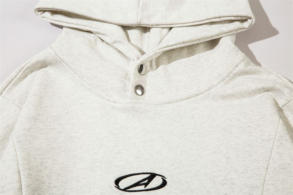 Simple Embroidery Letter Pullover Sweatshirt Men
