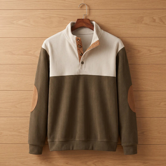 BUTTON NECK SWEATER