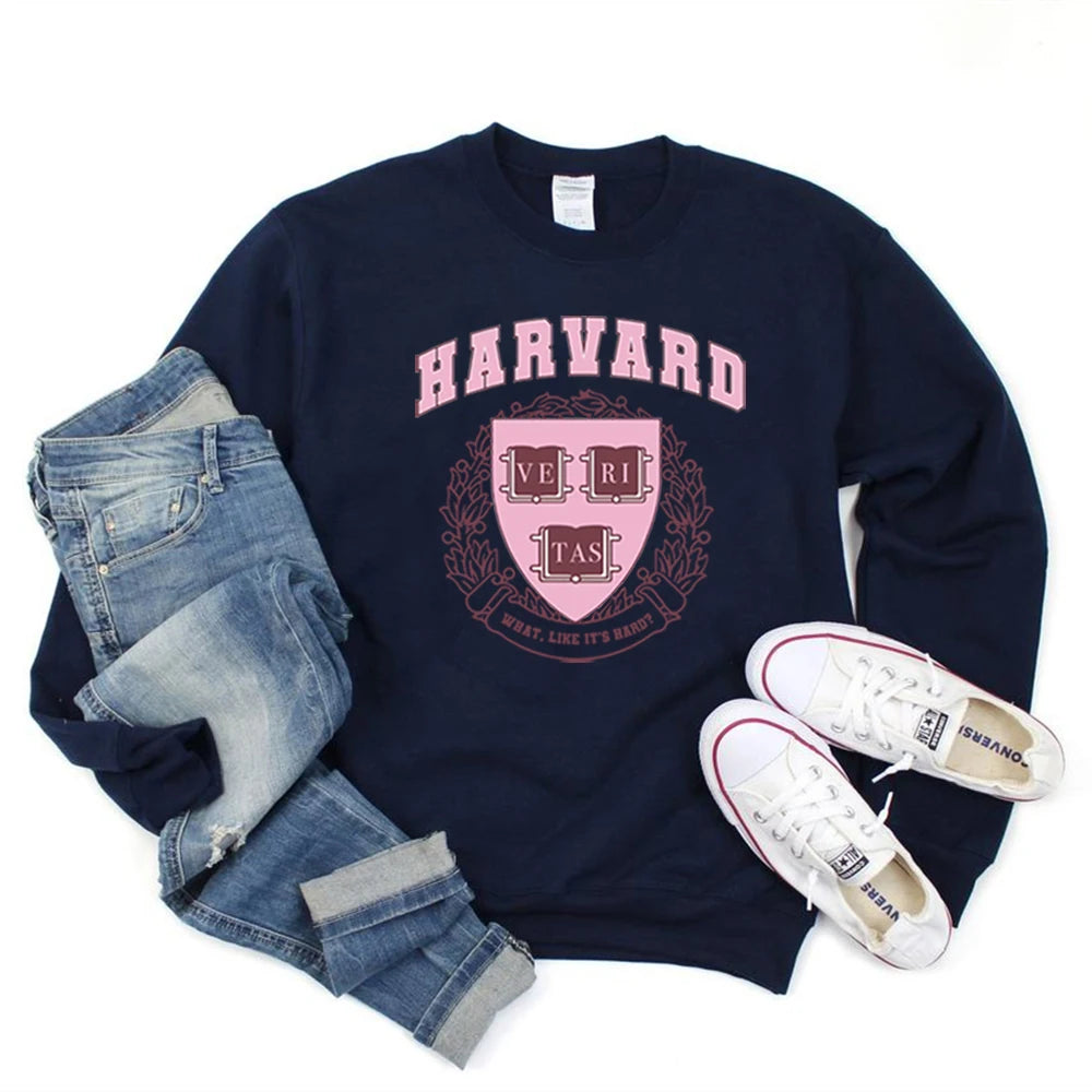 Harvard Legally Blonde Sweatshirt What Like It's Hard Hoodie Elle Woods Vintage Unisex Hoodies Women Crewneck Sweatshirts