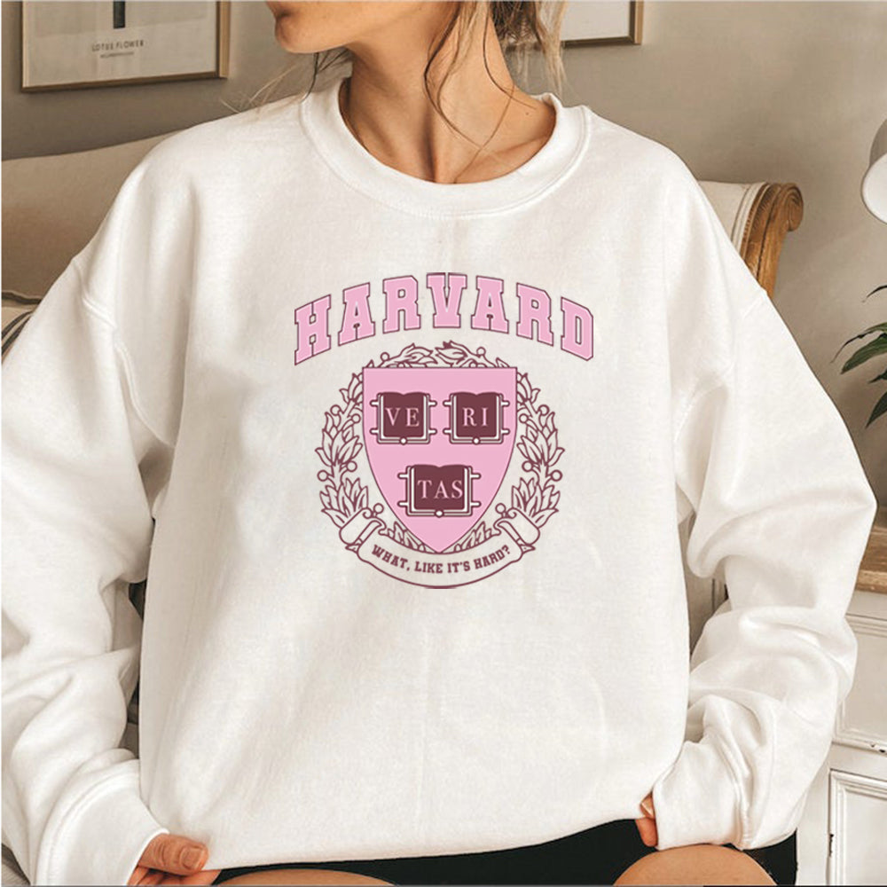 Harvard Legally Blonde Sweatshirt What Like It's Hard Hoodie Elle Woods Vintage Unisex Hoodies Women Crewneck Sweatshirts