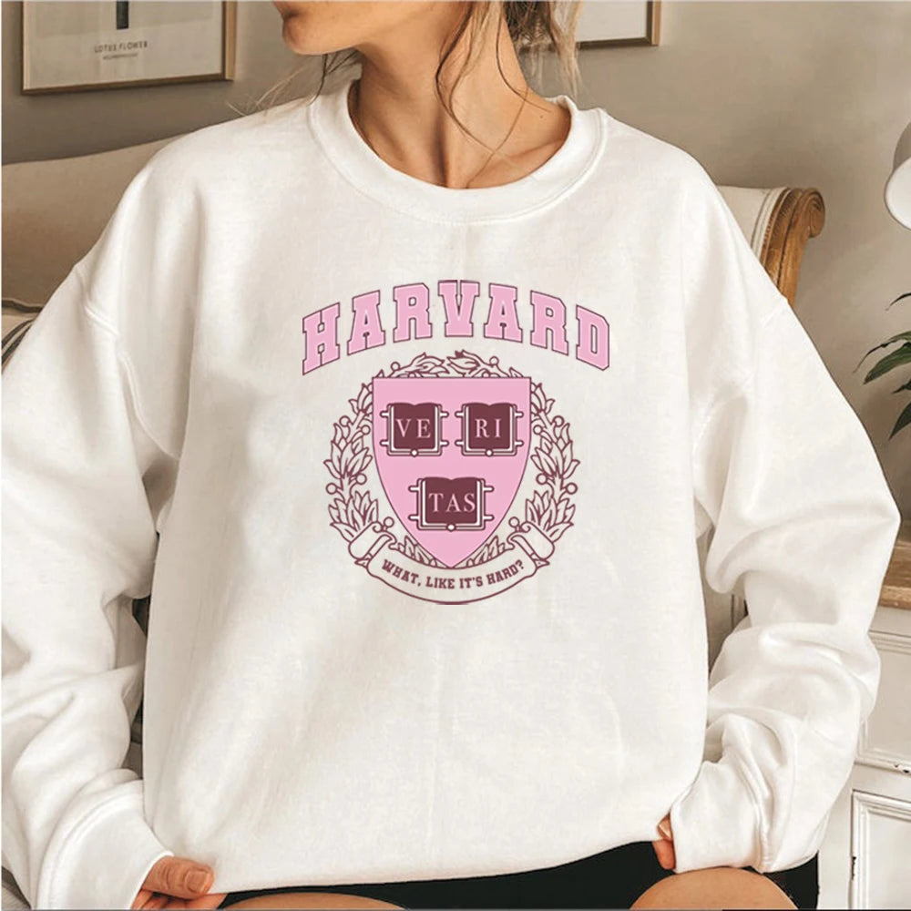 Harvard Legally Blonde Sweatshirt What Like It's Hard Hoodie Elle Woods Vintage Unisex Hoodies Women Crewneck Sweatshirts