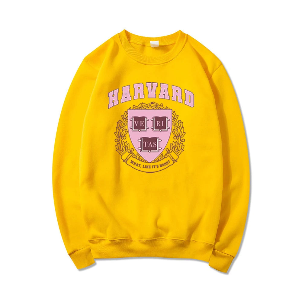 Harvard Legally Blonde Sweatshirt What Like It's Hard Hoodie Elle Woods Vintage Unisex Hoodies Women Crewneck Sweatshirts