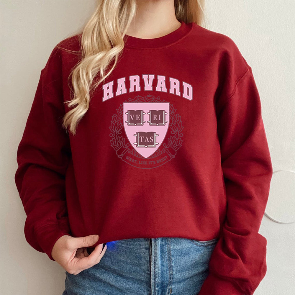 Harvard Legally Blonde Sweatshirt What Like It's Hard Hoodie Elle Woods Vintage Unisex Hoodies Women Crewneck Sweatshirts