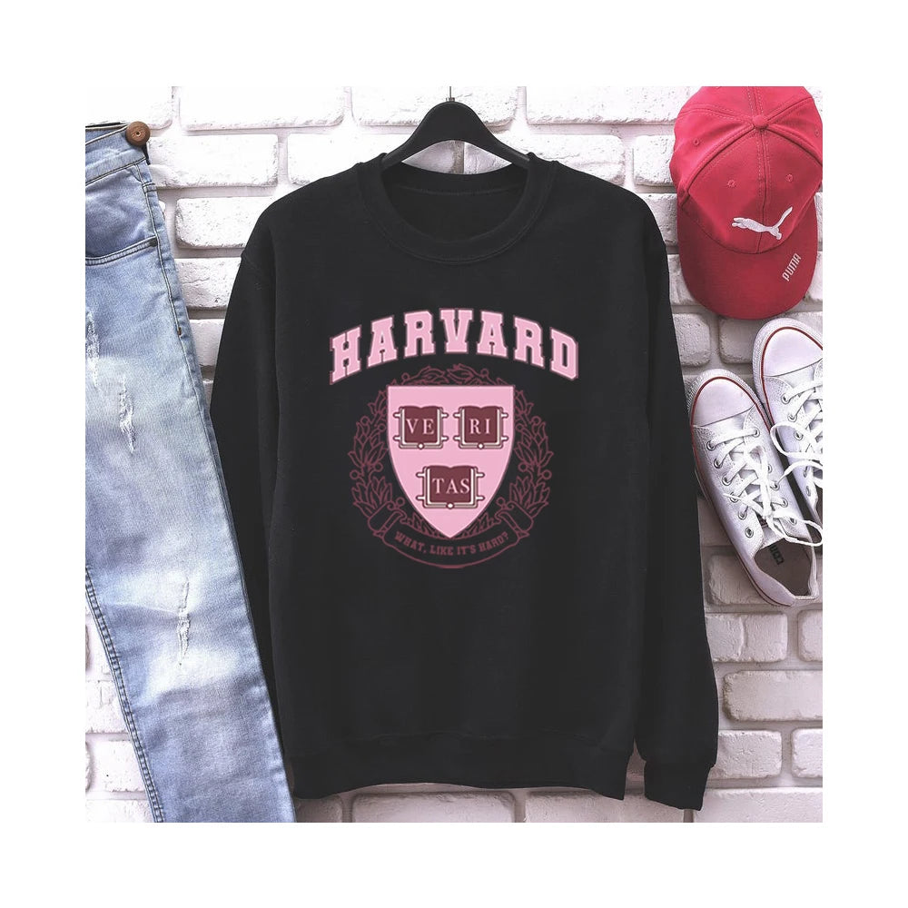 Harvard Legally Blonde Sweatshirt What Like It's Hard Hoodie Elle Woods Vintage Unisex Hoodies Women Crewneck Sweatshirts