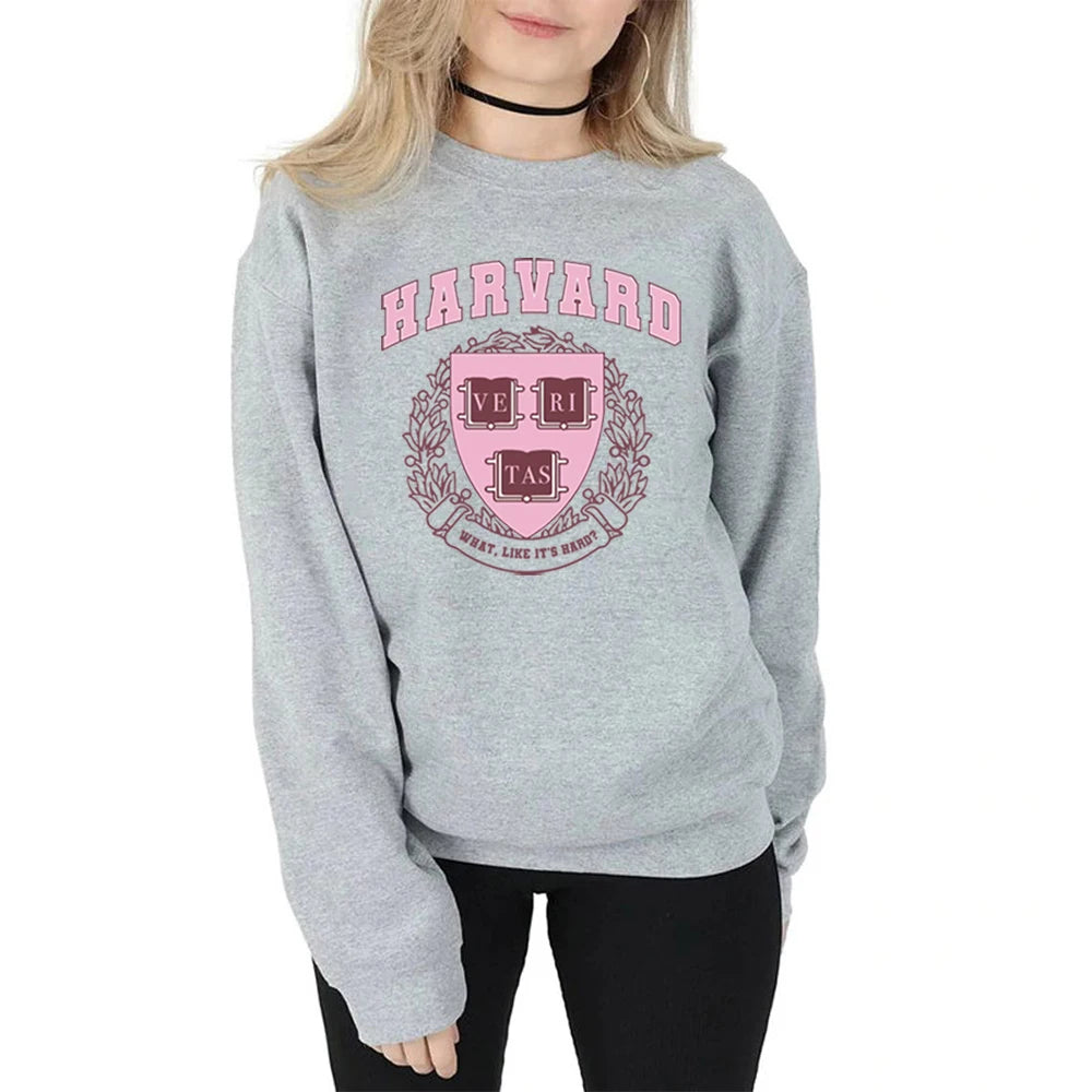 Harvard Legally Blonde Sweatshirt What Like It's Hard Hoodie Elle Woods Vintage Unisex Hoodies Women Crewneck Sweatshirts