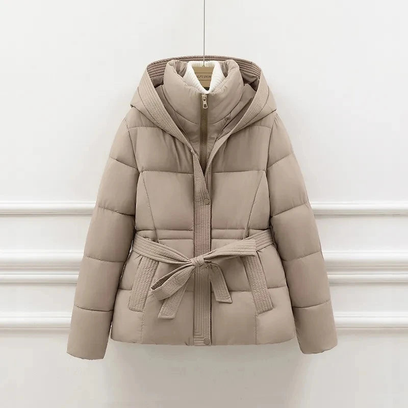 Women's Down Cotton Padded Jacket 2024 Short Loose Korean Version Ladies Outerwear Comfortable Elegant Lady Winter Parka Coat