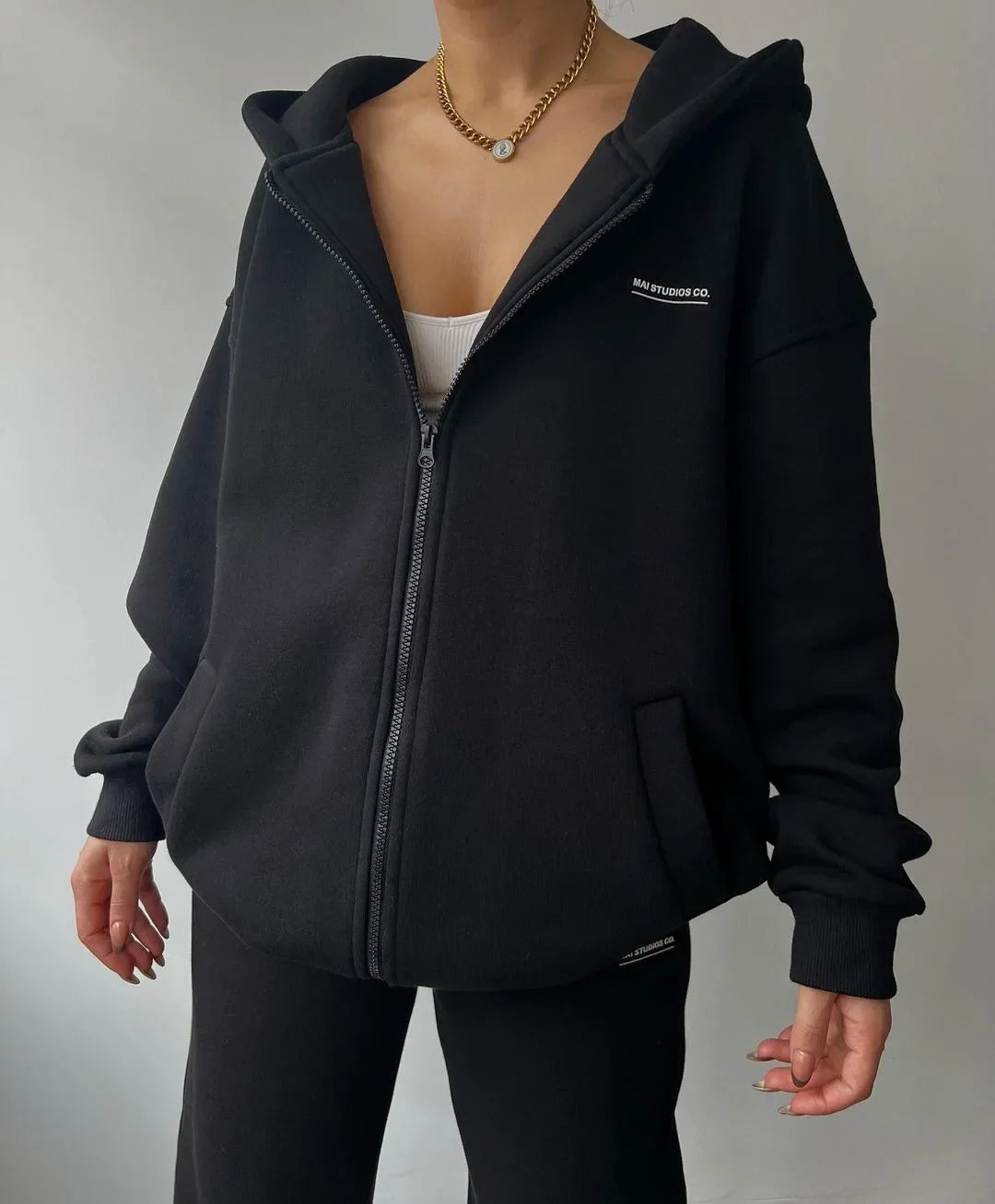 Women's Tracksuit Suit Autumn Fashion Warm Hoodie Sweatshirts Two Pieces Oversized Solid Casual Hoody Pullovers Long Pant Sets