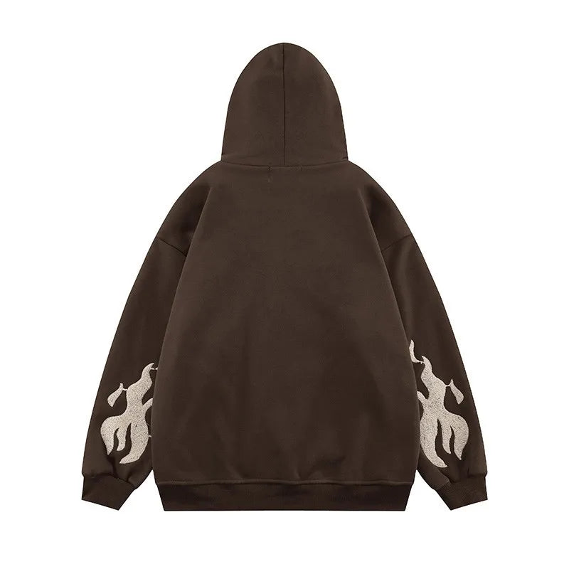 Gothic Embroidery Unisex Hoodies