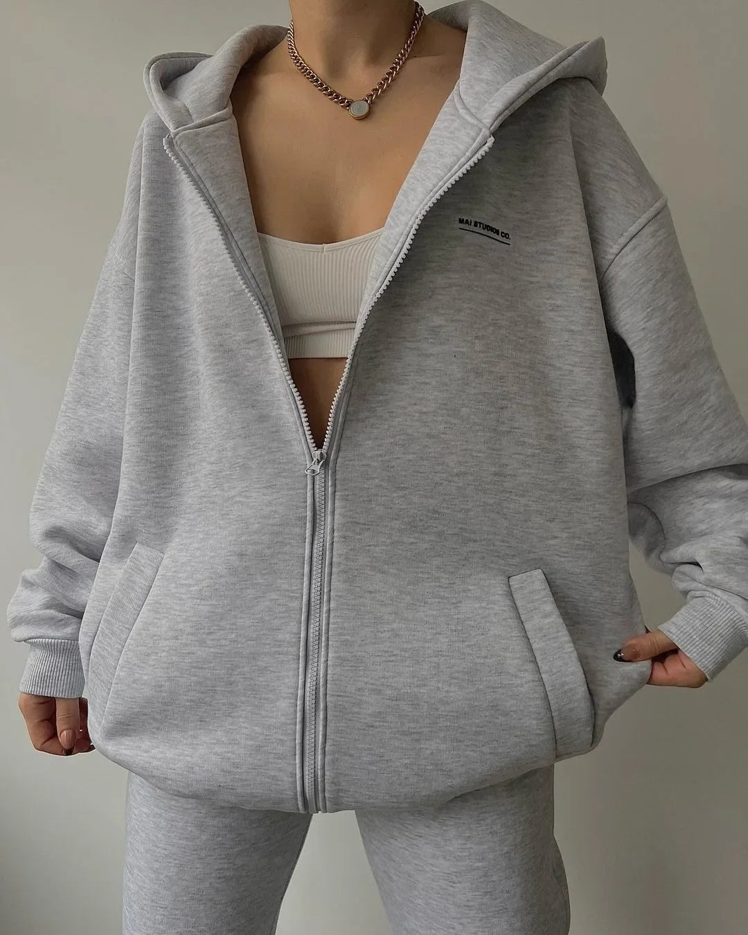 Women's Tracksuit Suit Autumn Fashion Warm Hoodie Sweatshirts Two Pieces Oversized Solid Casual Hoody Pullovers Long Pant Sets