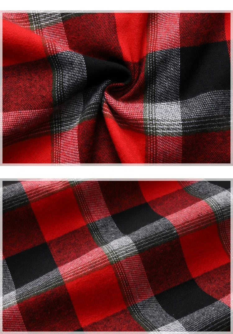 Striped Plaid Short Sleeved Shirt Men's Single-breasted Square Collar Cotton Shirts Summer Fashion Casual Camisa Men Chemise 7XL