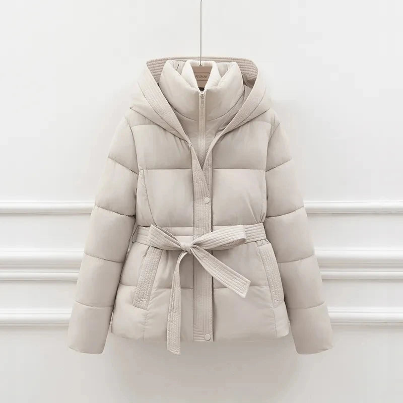 Women's Down Cotton Padded Jacket 2024 Short Loose Korean Version Ladies Outerwear Comfortable Elegant Lady Winter Parka Coat