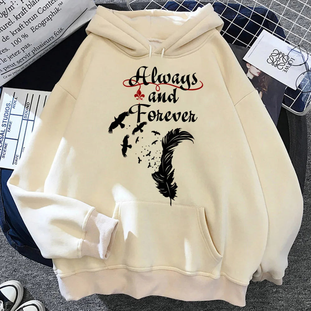 the Vampire Diaries hoodie Y2K funny athleisure comic soft fabric teen tracksuits hoddie casual wear comfortable anime