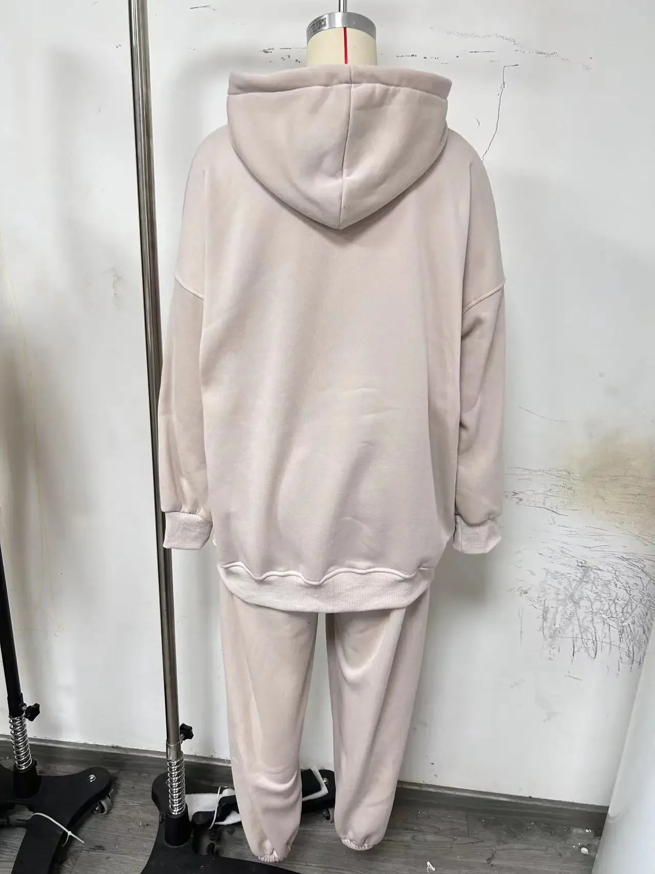 Women's Tracksuit Suit Autumn Fashion Warm Hoodie Sweatshirts Two Pieces Oversized Solid Casual Hoody Pullovers Long Pant Sets