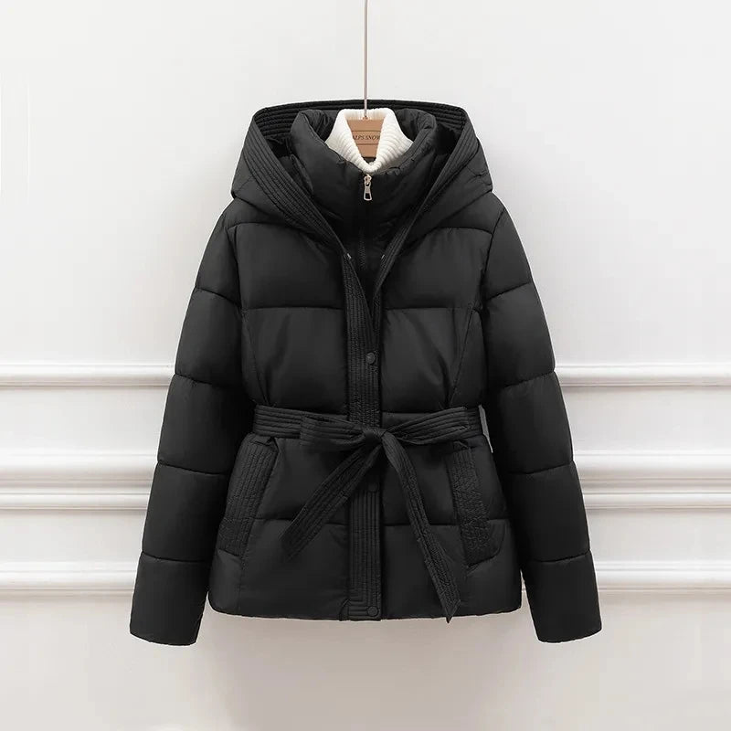 Women's Down Cotton Padded Jacket 2024 Short Loose Korean Version Ladies Outerwear Comfortable Elegant Lady Winter Parka Coat