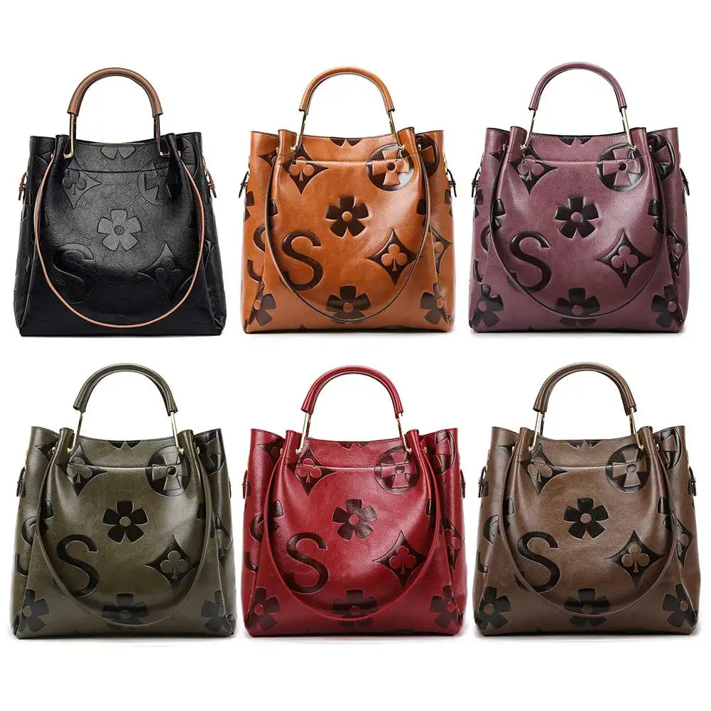 Embossed Ladies Handbags