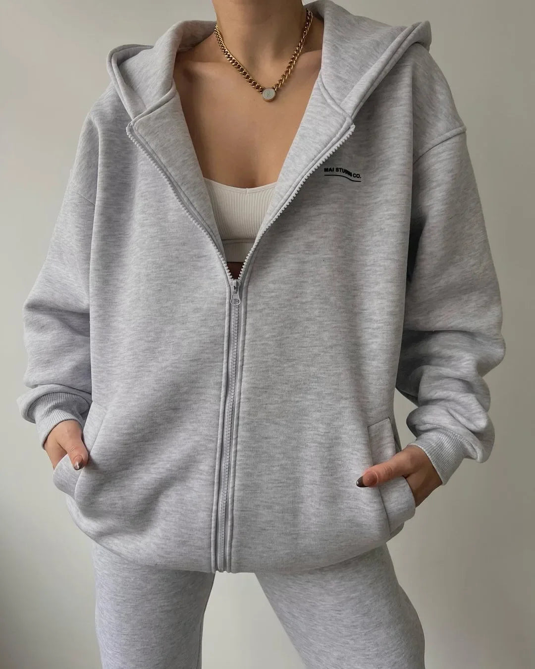 Women's Tracksuit Suit Autumn Fashion Warm Hoodie Sweatshirts Two Pieces Oversized Solid Casual Hoody Pullovers Long Pant Sets