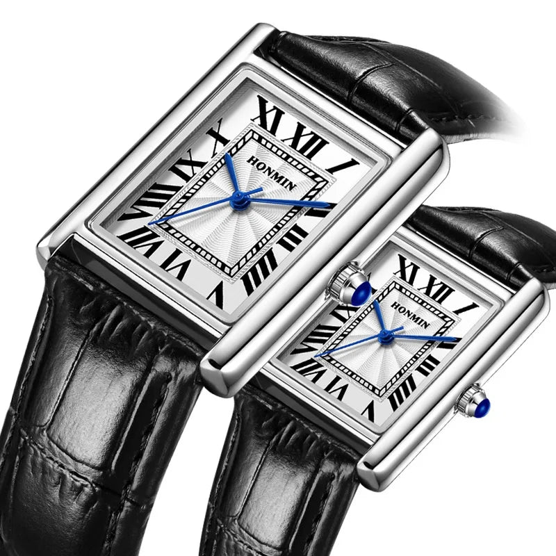Square Quartz Watch Tank Men