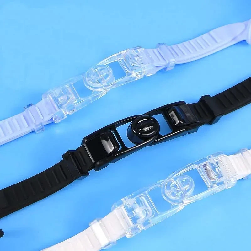 Swim Goggles with Ear Plugs UV Protection No Leaking Anti Fog Lens Swimming Glasses Wide Blue Light Blocking Comfortable Eyewear