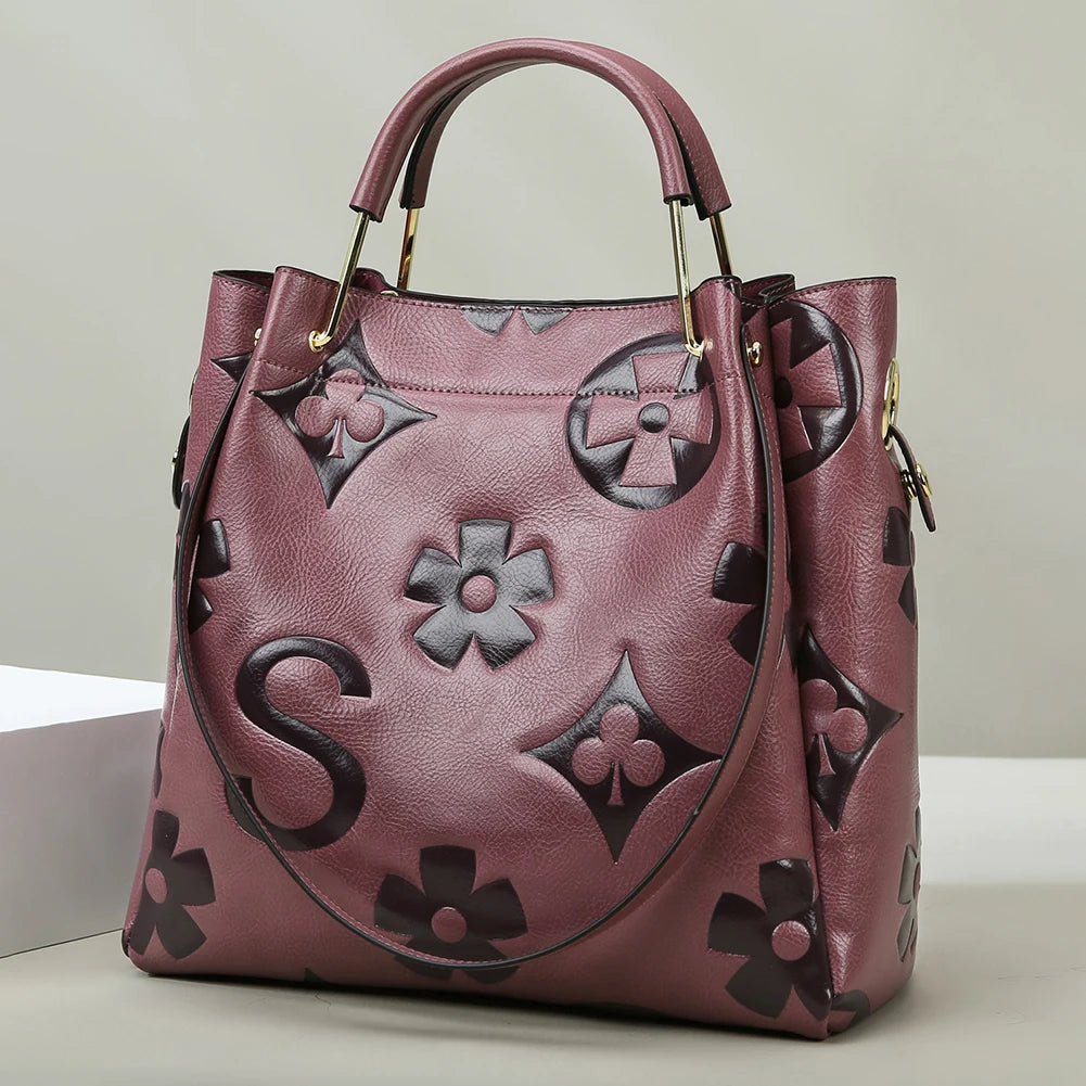 Embossed Ladies Handbags