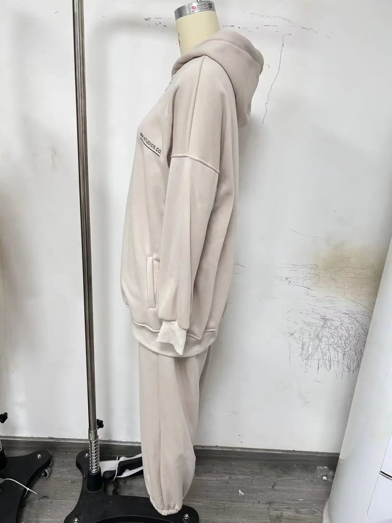 Women's Tracksuit Suit Autumn Fashion Warm Hoodie Sweatshirts Two Pieces Oversized Solid Casual Hoody Pullovers Long Pant Sets