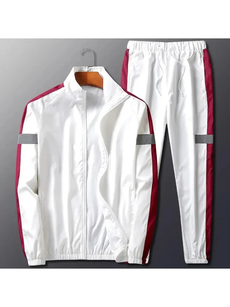 2Pcs Men Tracksuit Hoodie Tops Joggers Pants Tracksuit Set Male Running Jogging Sportswear Hooded Pants Mens Sweat Suit 2024