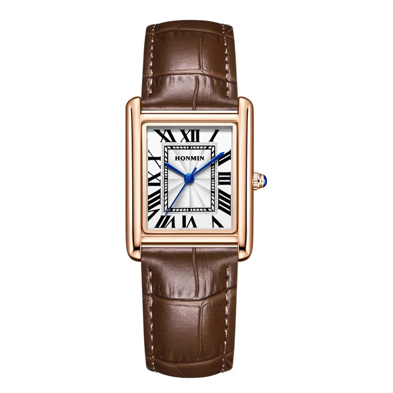 Square Quartz Watch Tank Men