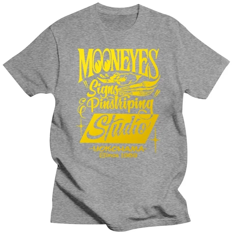2024 Mooneyes Moon Equipped Speed Signs Pinstriping Studio T-Shirt Racing Style