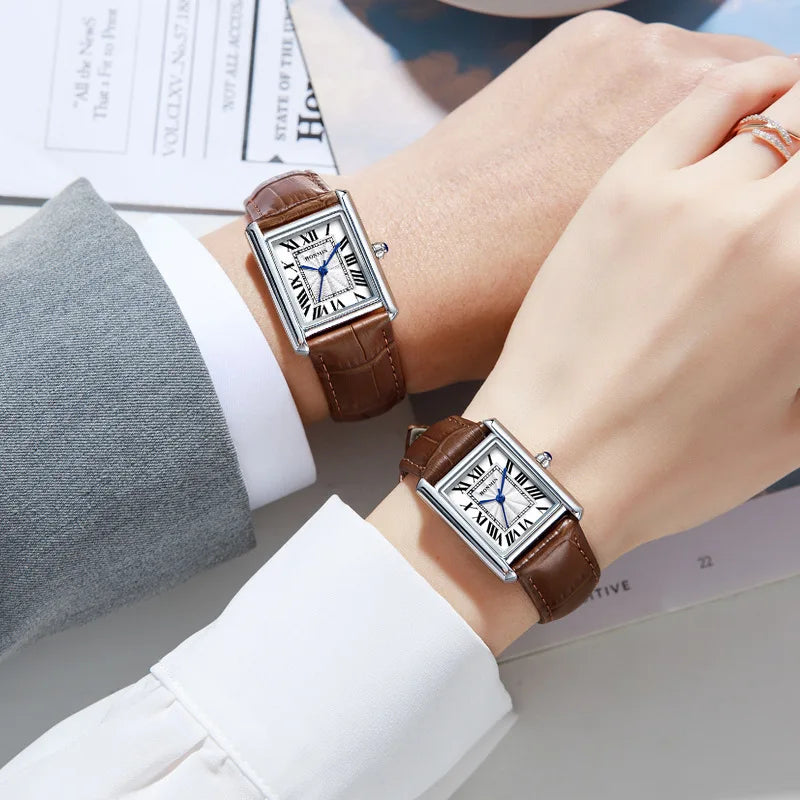 Square Quartz Watch Tank Men