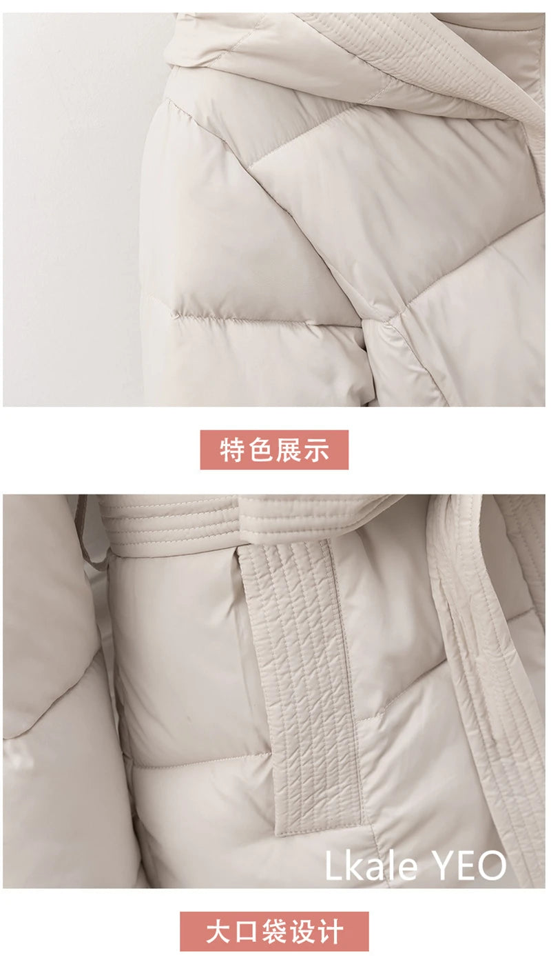 Women's Down Cotton Padded Jacket 2024 Short Loose Korean Version Ladies Outerwear Comfortable Elegant Lady Winter Parka Coat