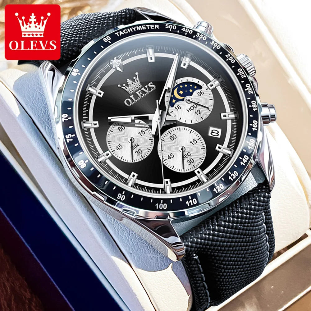 OLEVS Original Brand Men's Watches High Quality Stainless steel Waterproof Luminous Sports Date Watch for Man Reloj Hombre