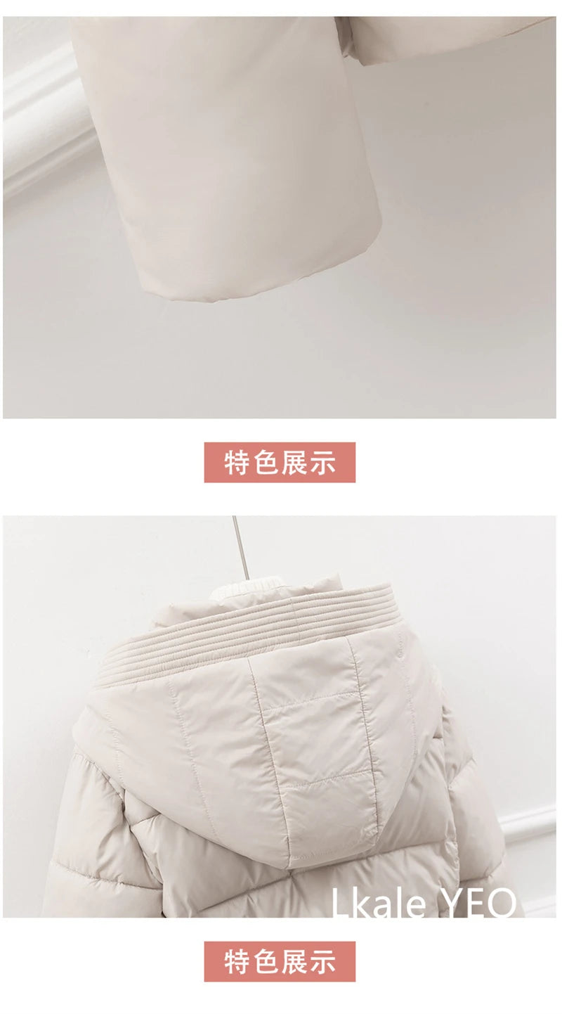 Women's Down Cotton Padded Jacket 2024 Short Loose Korean Version Ladies Outerwear Comfortable Elegant Lady Winter Parka Coat