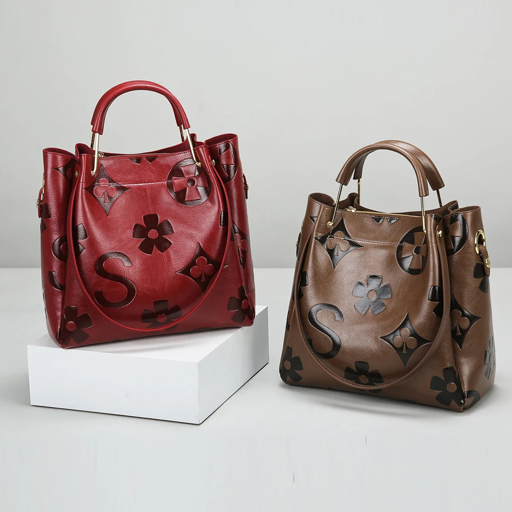 Embossed Ladies Handbags