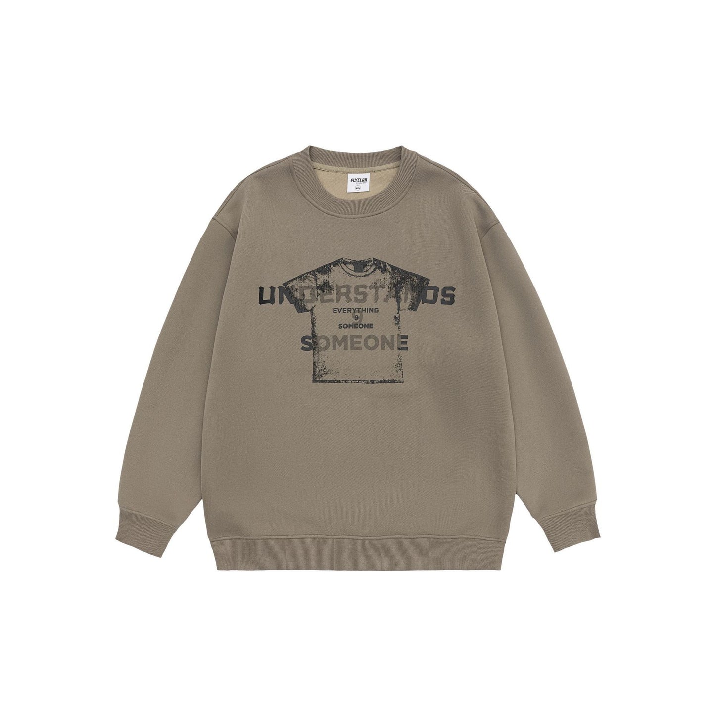 Design Sense Printed Crew Neck Sweatshirt Men