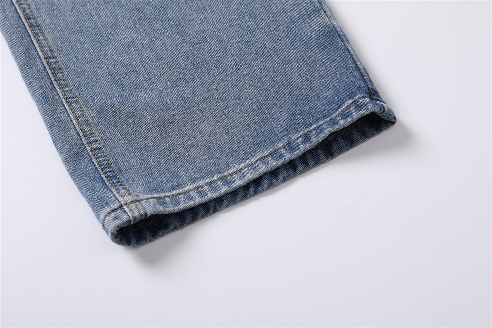 Tie-dye Gradient Denim Trousers Men