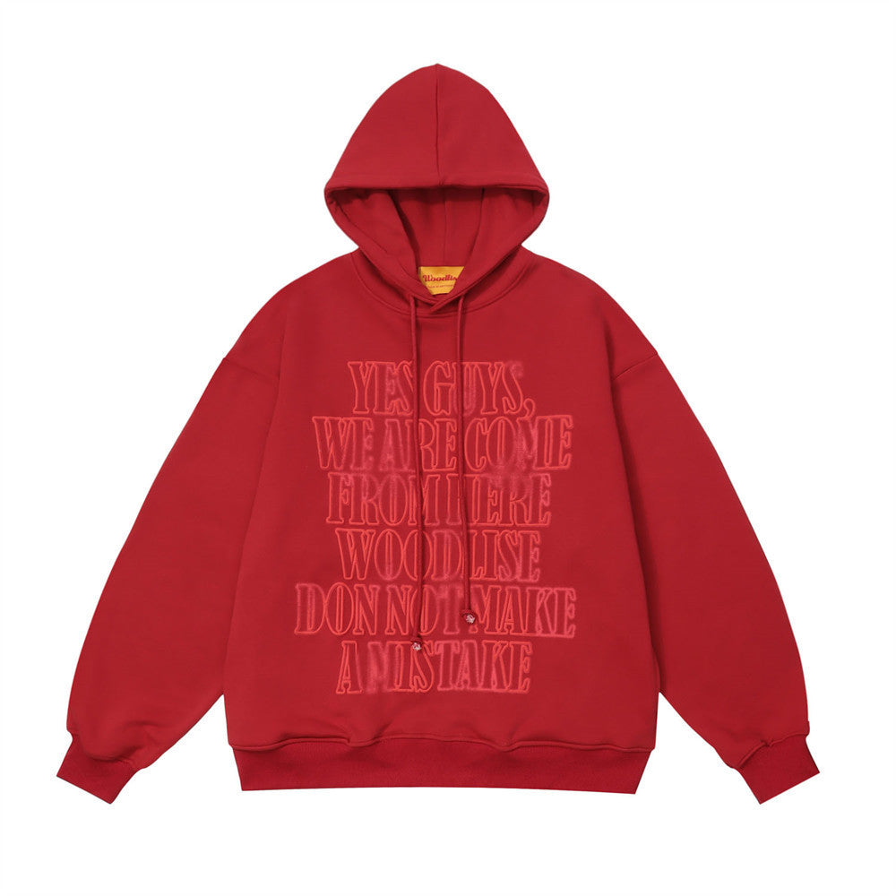 Fashion Letter Print Sweatshirt Men
