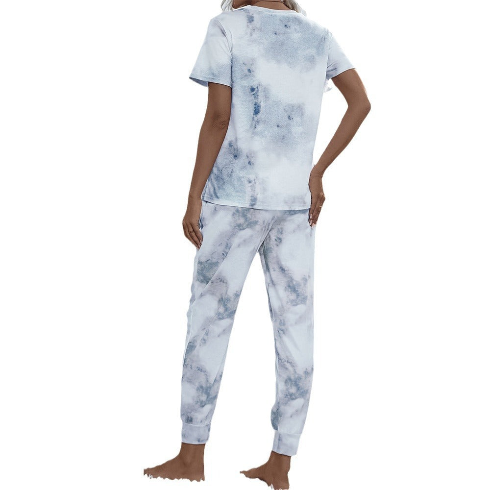 Women's Pocket Short Sleeve Trousers Suit