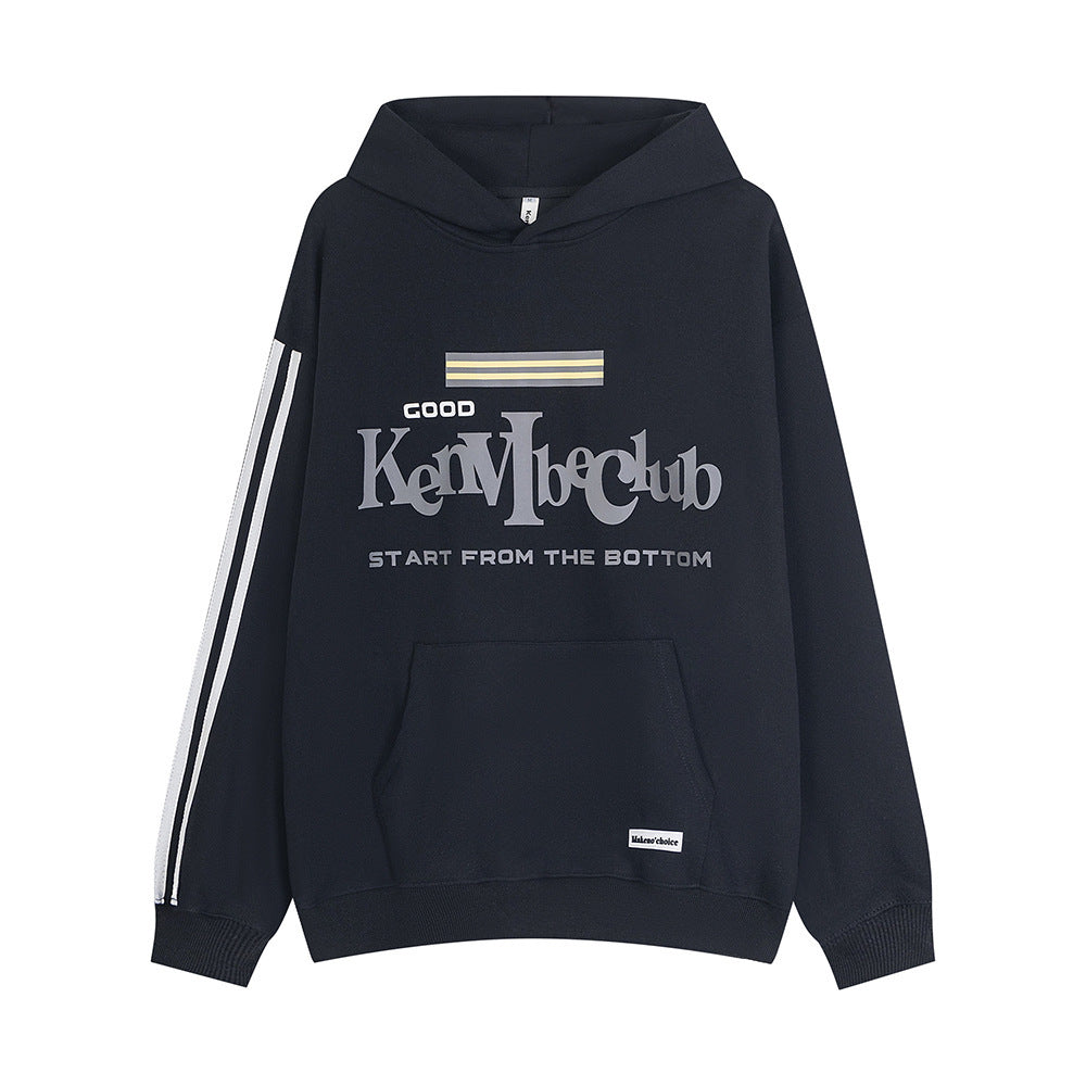Fashion American Letter Pullover Sweatshirt Men