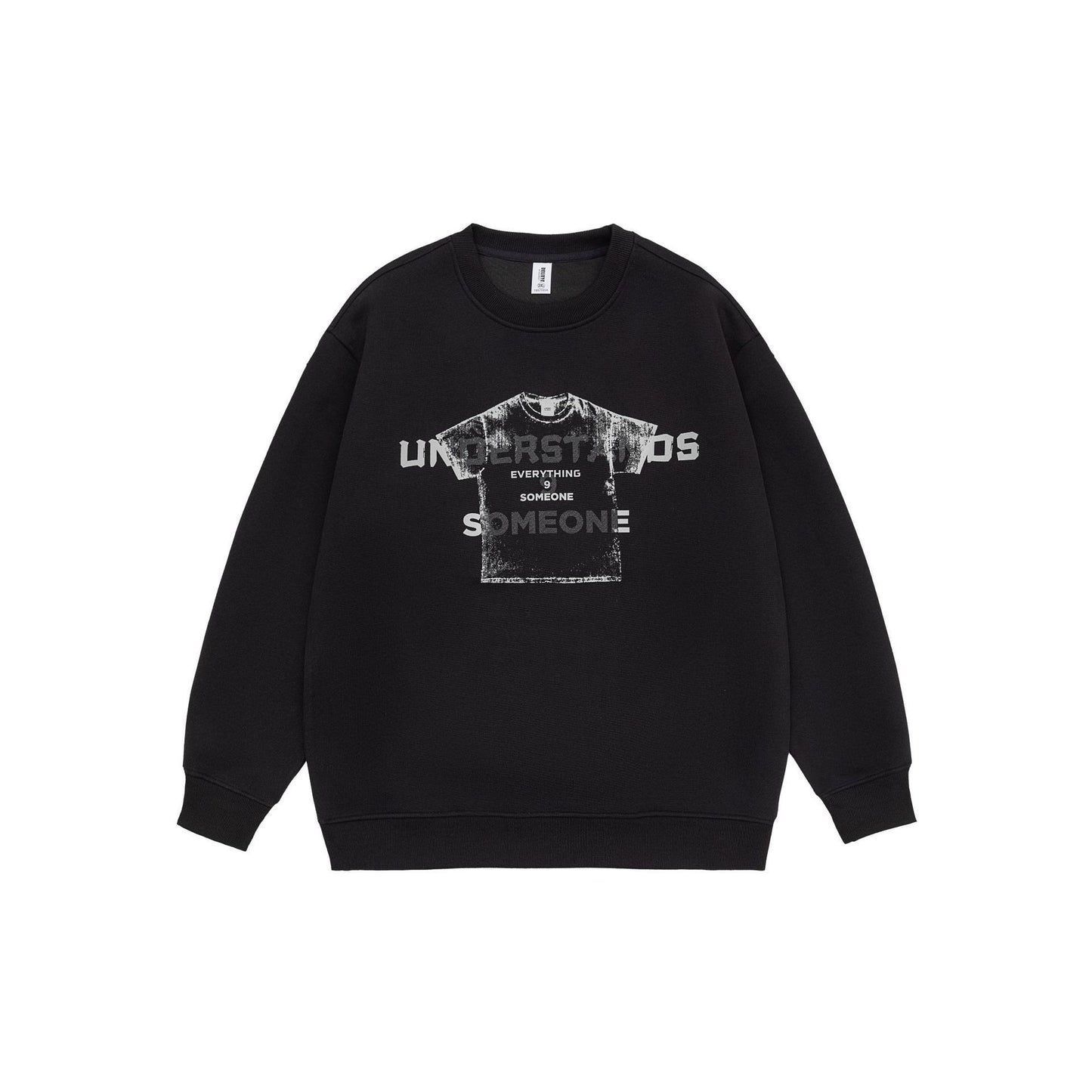 Design Sense Printed Crew Neck Sweatshirt Men