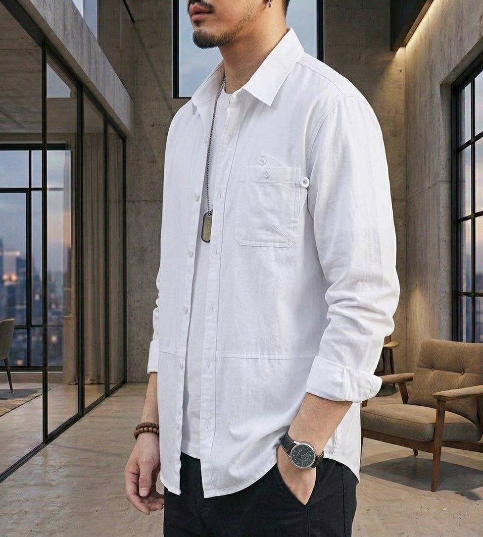 SOFT COTTON LOOSE FIT SHIRT