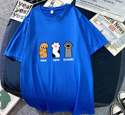 Loose Short Sleeve Casual T-shirt Plus Size Unisex Wear