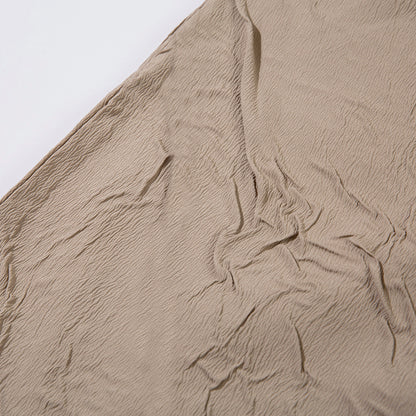 Solid Color Pleated Casual Shorts Men