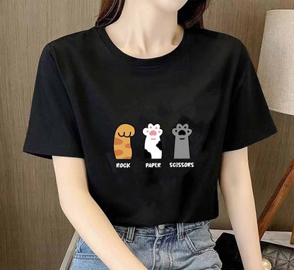 Loose Short Sleeve Casual T-shirt Plus Size Unisex Wear
