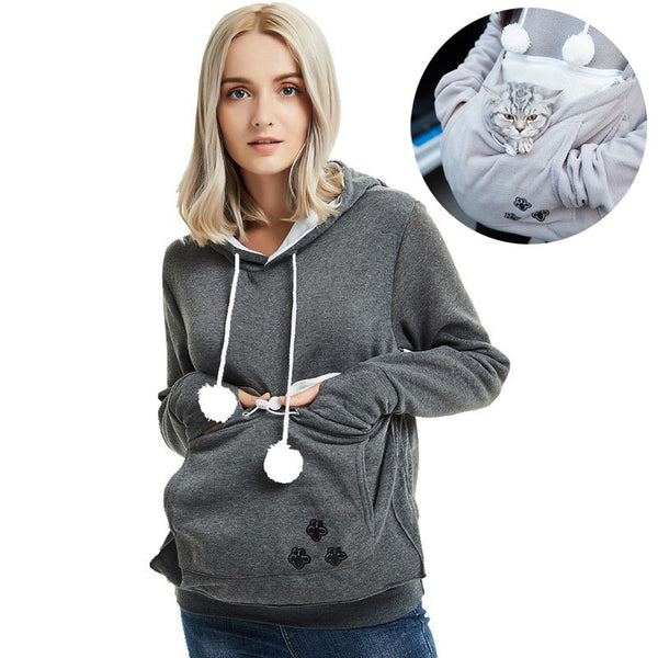 Women’s Cat Pouch Hoodie